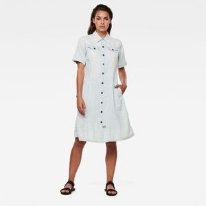 G star denim shirt dress